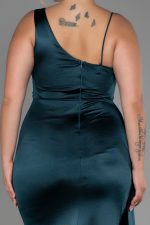 NELLINA PLUS SIZE DRESS BY AMINA MURR TEAL - Image 4