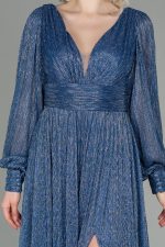 NIA DRESS BY AMINA MURR BLUE - Image 3