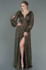 NIA DRESS BY AMINA MURR GOLD