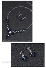 NECKLACE EARRINGS SET BLUE - Image 3