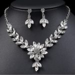 NECKLACE EARRINGS SET CLEAR