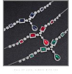 NECKLACE EARRINGS SET GREEN - Image 2