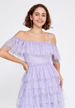 OPHELIA LACE DRESS LILAC