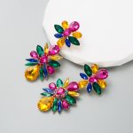 GLASS CRYSTAL EARRINGS MULTI - Image 3