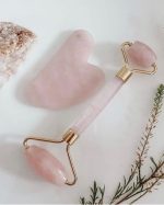 REAL ROSE QUARTZ BEAUTY ROLLER AND SCRAPER - Image 4