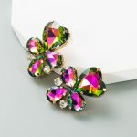 CRYSTAL EARRINGS PINK - Image 2