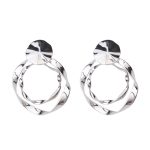BIG HOOP EARRINGS SILVER - Image 2