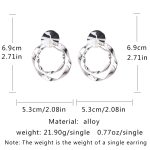 BIG HOOP EARRINGS SILVER - Image 4