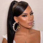 CRYSTAL BIG HOOP EARRINGS