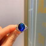 CUBIN ZIRCON ADJUSTABLE SIZE RING BLUE - Image 5