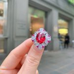 CUBIC ZIRCON RING RED - Image 2