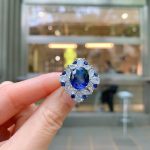 CUBIC ZIRCON RING BLUE - Image 2