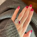 CUBIC ZIRCON ADJUSTABLE SIZE RING RED - Image 2