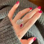 CUBIC ZIRCON ADJUSTABLE SIZE RING RED - Image 3