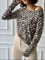 LONG SLEEVE TOP ANIMAL PRINT BEIGE - Image 2