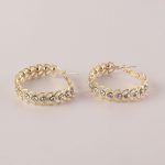 LEAF SHAPE HOOP EARRINGS - Image 2