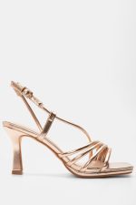 8CM HEELED CHAMPAIGN GOLD HEELS - Image 2