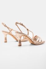8CM HEELED CHAMPAIGN GOLD HEELS - Image 3