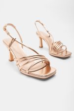 8CM HEELED CHAMPAIGN GOLD HEELS - Image 4