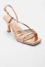 8CM HEELED CHAMPAIGN GOLD HEELS - Image 5