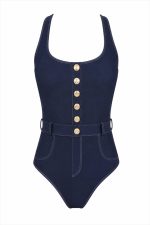 SWIMSUIT ONE PIECE DENIM BLUE - Image 3