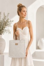 WOVEN TOTE BAG  41.5X35CM MINT