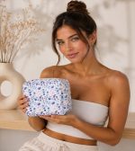 COSMETIC POUCH BAG BIG SIZE ITALIAN SUMMER PRINT