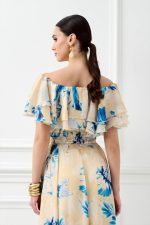 FLORAL TOP ΜΕ ΒΟΛΑΝ ΚΑΙ ΕΞΩ ΩΜΟΥΣ - Image 5