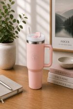STAINLESS STEEL TUMBLER 1100ML PINK