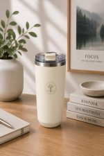 STAINLESS STEEL TUMBLER 450ML BEIGE