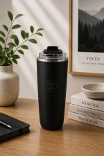 STAINLESS STEEL TUMBLER 450ML BLACK
