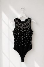 BODYSUIT WITH SILVER STUDS - Image 3