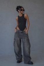 BODYSUIT WITH SILVER STUDS - Image 2