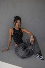 BODYSUIT WITH SILVER STUDS - Image 3