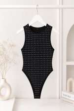 BODYSUIT WITH SILVER STUDS - Image 4