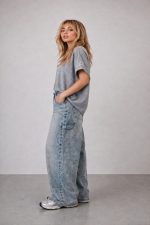 CARGO STYLE BARREL JEANS BLUE - Image 2