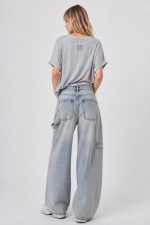 CARGO STYLE BARREL JEANS BLUE - Image 3