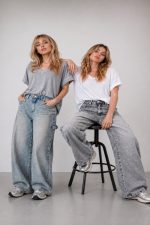 CARGO STYLE BARREL JEANS GREY - Image 5