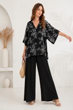 TOP AND TROUSERS SET BLACK - Image 2