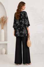 TOP AND TROUSERS SET BLACK - Image 3