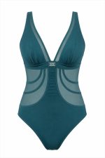 PLUS SIZE SWIMSUIT ONE PIECE GREEN - Image 3