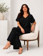 SET TOP AND TROUSERS BLACK - Image 2