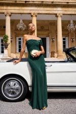 MAXI DRESS PETROL GREEN