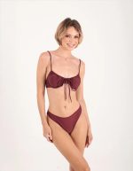BOTTOM U-SHAPE SHINY BURGUNDY - Image 2