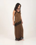 WHISPER SILK FEEL LACE TOP BROWN - Image 2