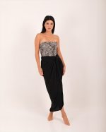 LYDA SILK FEEL PAREO BLACK - Image 2