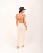 LYDA SILK FEEL PAREO ECRU - Image 3