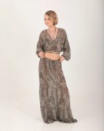 LEOPARD MAXI SKIRT