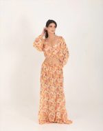 YELLOW SCALLOP MAXI SKIRT - Image 2